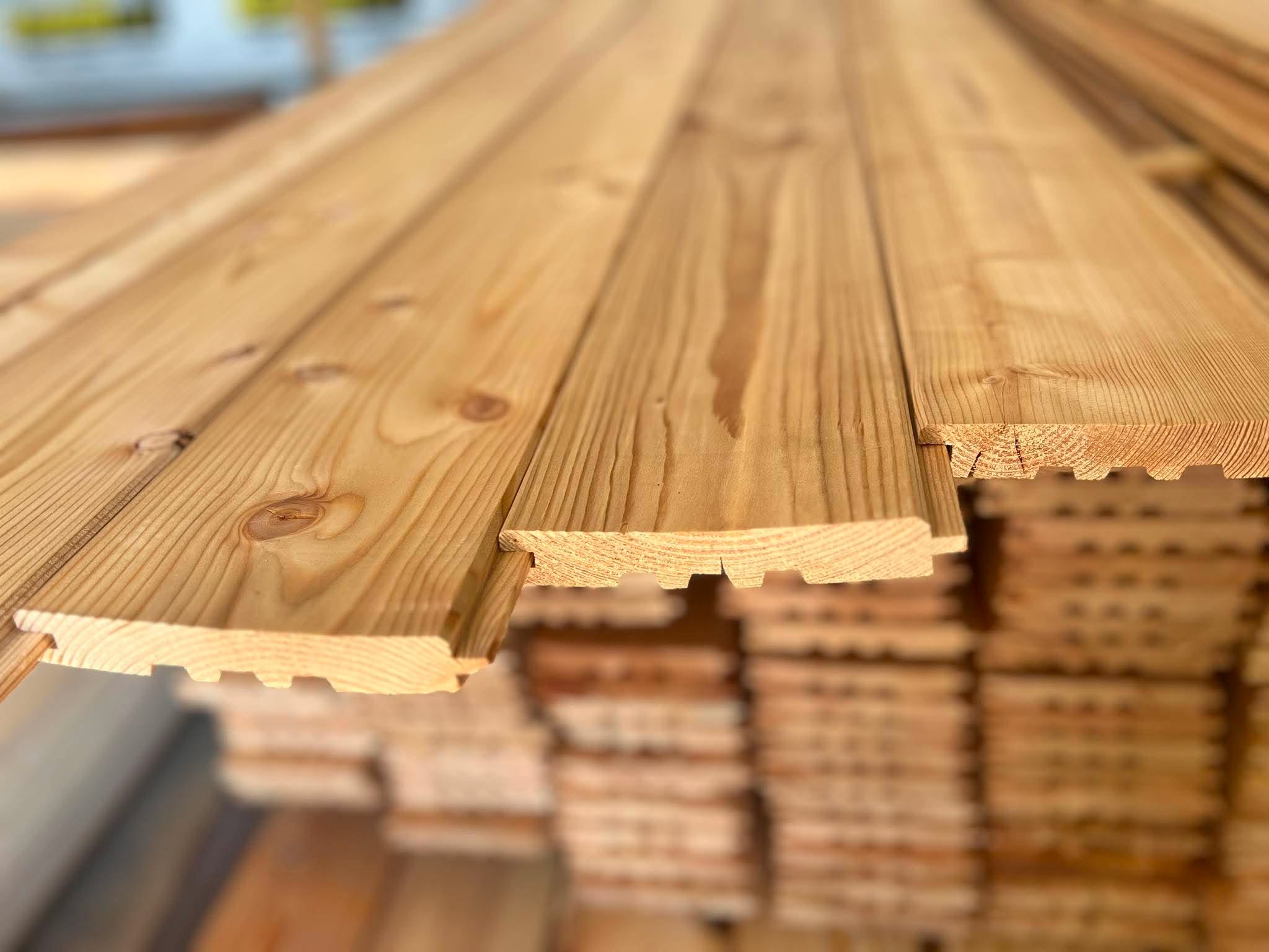 22x146 mm Fózolt vörösfenyő hajópadló "B-C" - Image 3