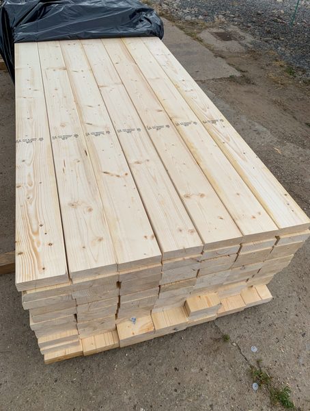 45x95mm Élgömbölyített Luc palló "A-B"