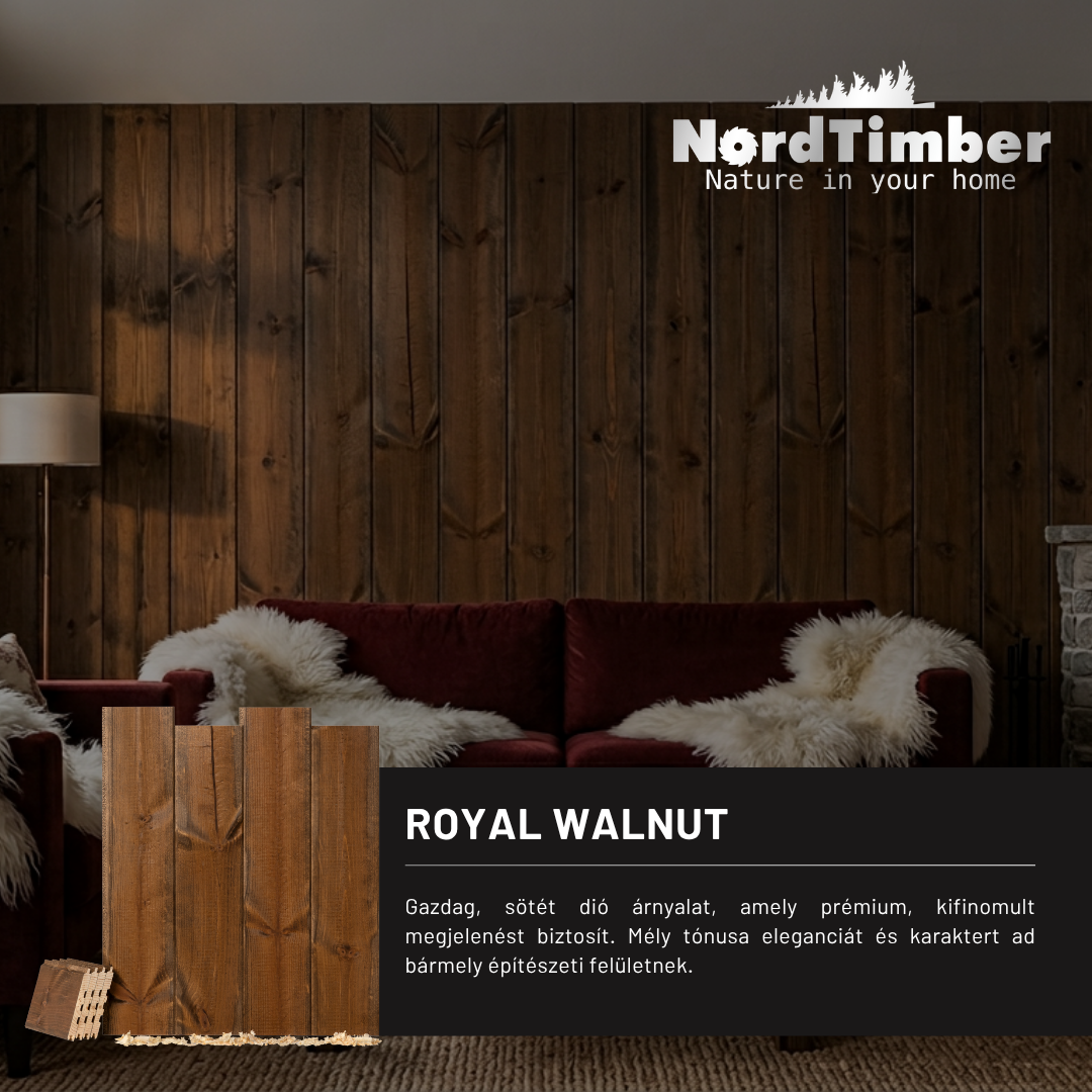 14x121mm NordTimber - Royal Walnut (sötét barna) - Image 2